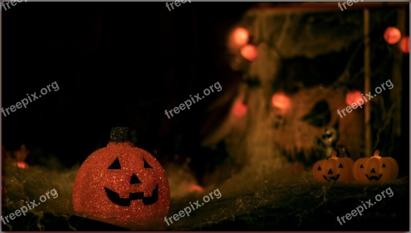 Pumpkin Halloween Autumn Decoration Orange