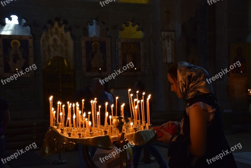 Candles Church The Flame Free Photos