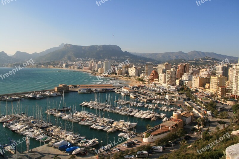 Marina Mediterranean Spain Calpe Coast