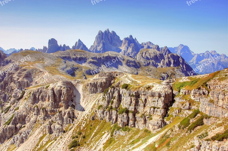 Cadini Di Misurina Dolomites Landscape South Tyrol Alpine