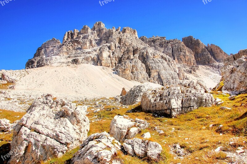 Paternkofel Dolomites Alm Nature Rubble Field