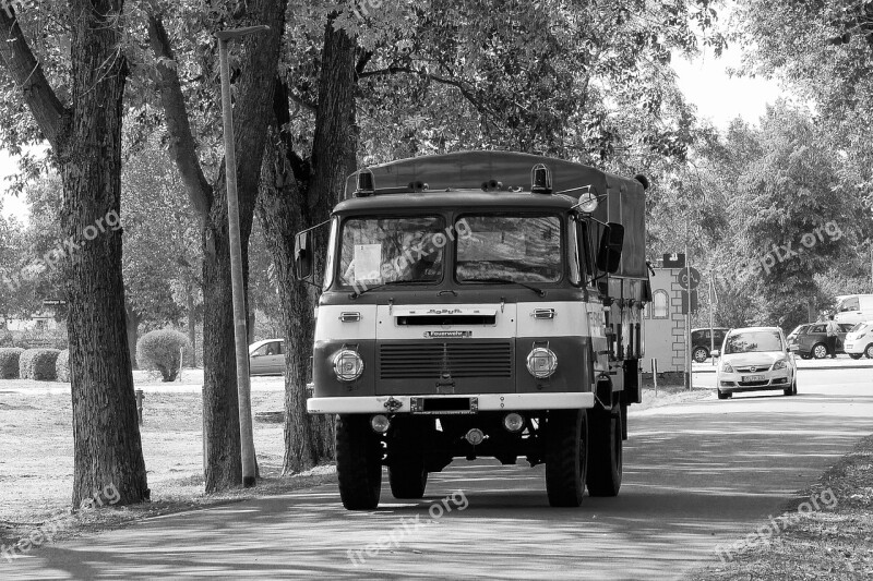 Black And White Auto Historically Oldtimer Robur