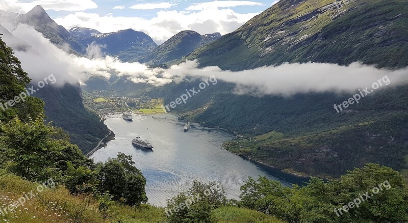 Norway 2017 Fjordlandschaft Fjord Norway Free Photos