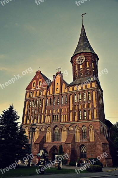 Cathedral Konigsberg Kaliningrad Historically Church