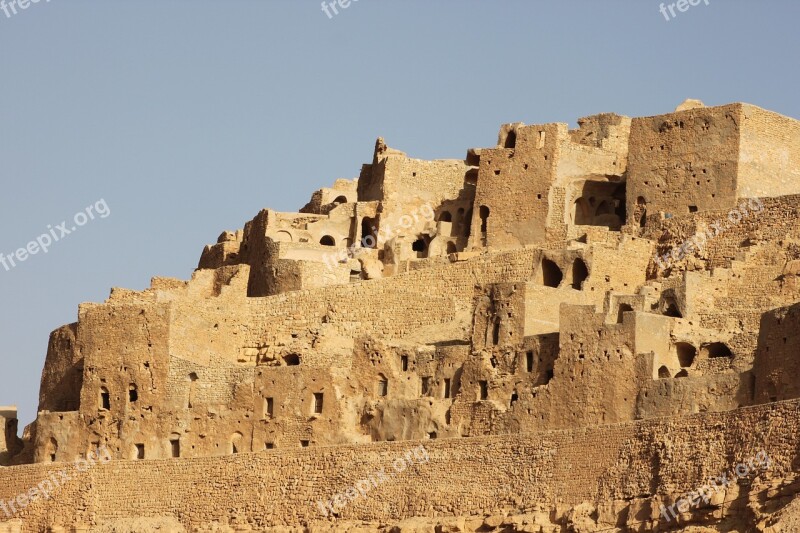 Tunisia House Cave Ruin Sahara