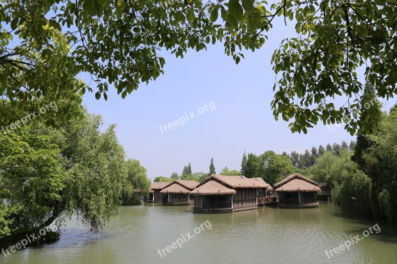 Small Town Watertown The Ancient Town Building Jiangnan