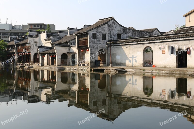 Small Town Watertown The Ancient Town Building Jiangnan