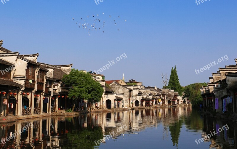 Small Town Watertown The Ancient Town Building Jiangnan