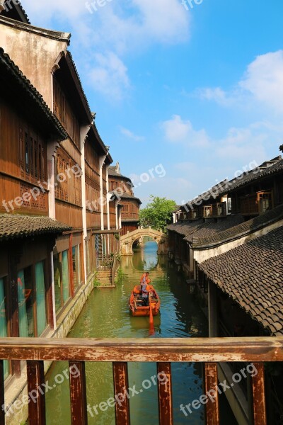 Small Town Watertown The Ancient Town Building Jiangnan