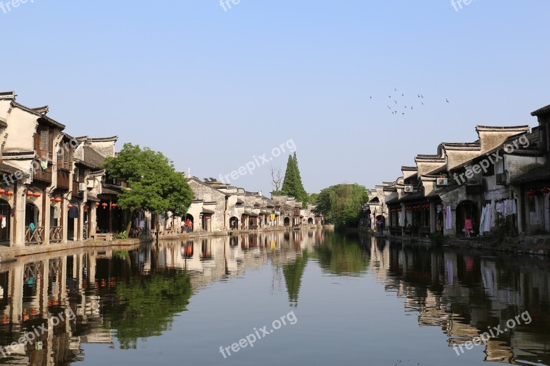 Small Town Watertown The Ancient Town Building Jiangnan