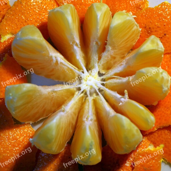 Orange Mandarin Fruit Citrus Light