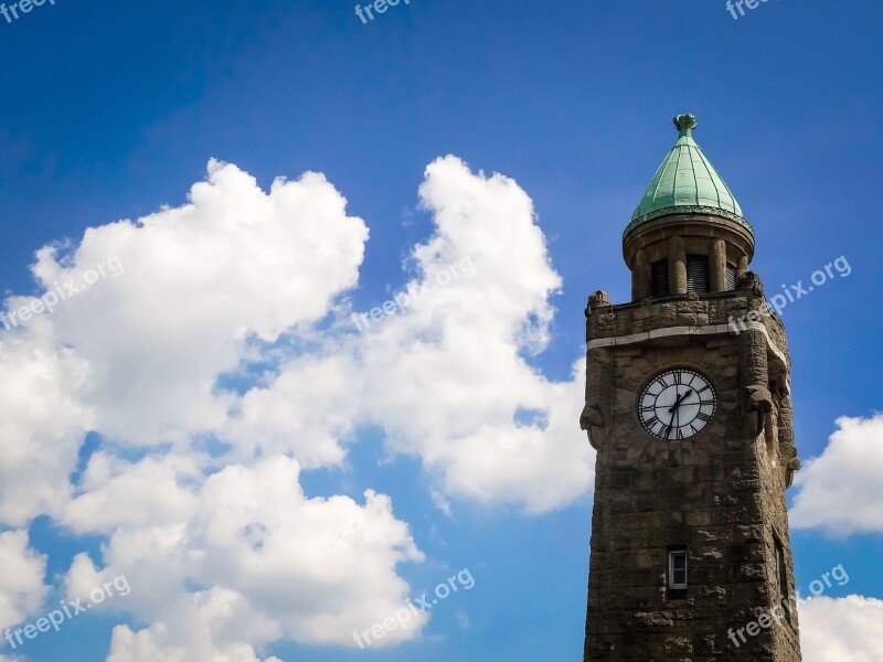 Landungsbrücken Pegelturm Places Of Interest Port Clock Tower