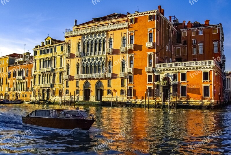 Venice Venezia Canal Canale Boat