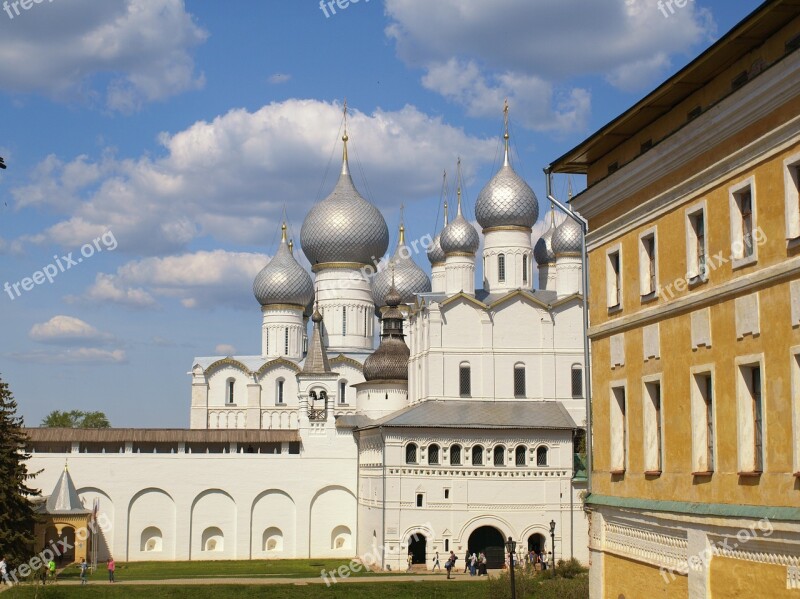 Russia Rostov Architecture Kremlin Cathedral