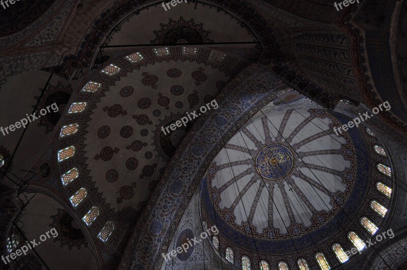 Roof Blue Mosque Architecture Turkey Building