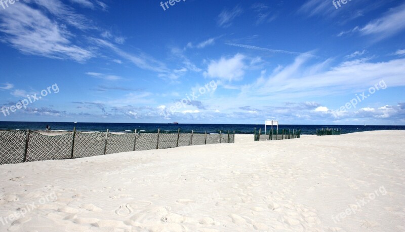 Beach Warnemünde Sand Sea Sky