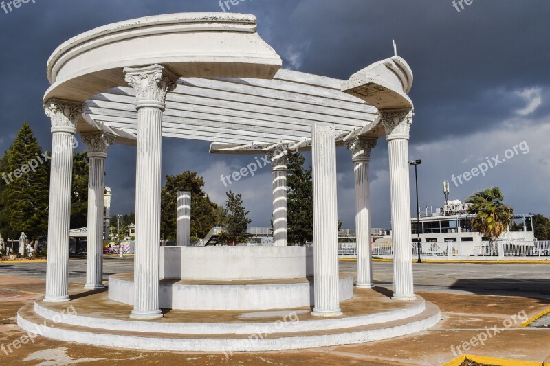 Cyprus Ayia Napa Water World Columns Peristyle