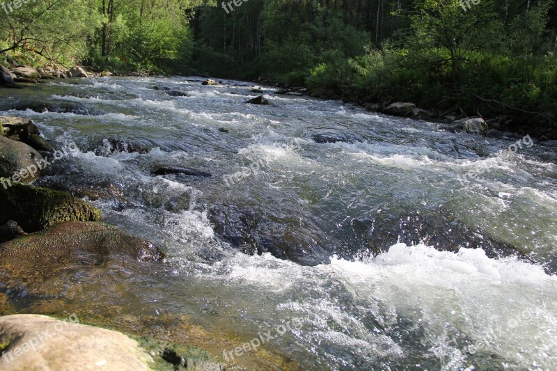 Water River Mountain River Rifts Nature