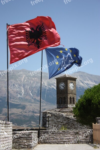 Albania Flag Landscape Holiday Free Photos