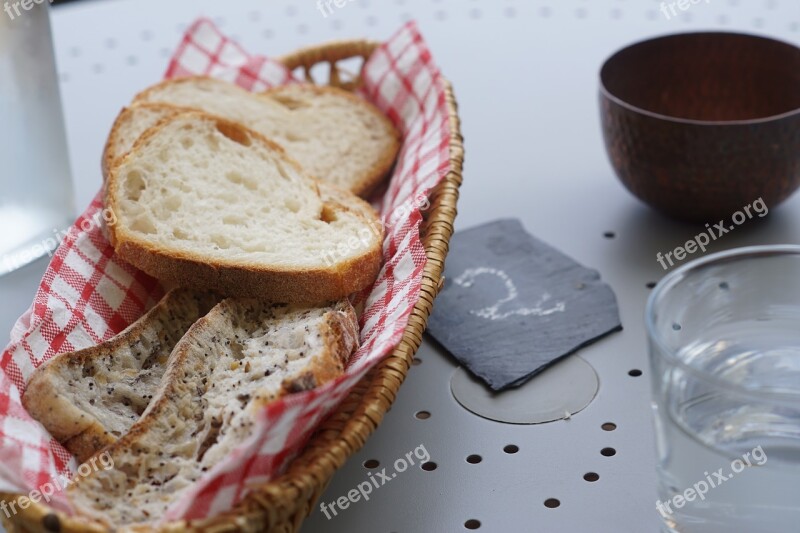 Bread Table Restaurant Food Whole Wheat Bread