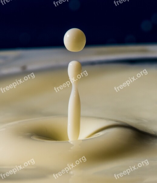 Drop Milk Splash Moment Stop Time