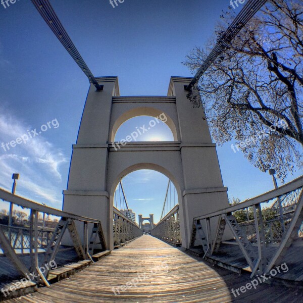 Bridge Nature Fisheye Landmark Travel