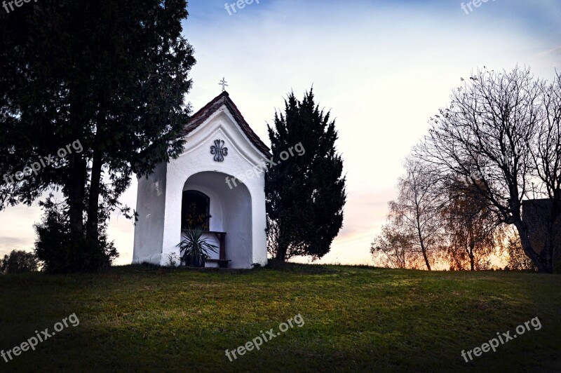 Chapel Sky Church Landscape Bavaria