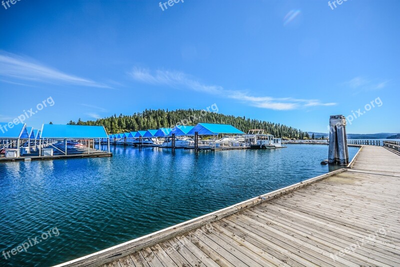 Boats Marina Lake Boardwalk Yacht