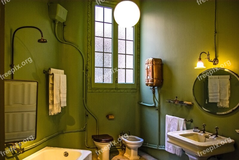 Casa Mila Gaudi Bathroom Interior Architecture