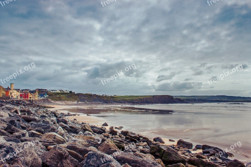 Ireland Coast Sea Rock Sand