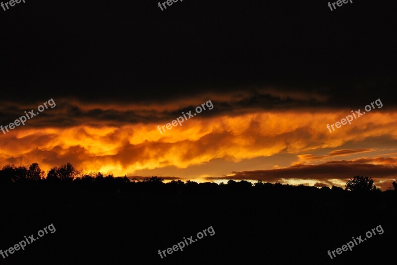 The Sky West Country Sunset Clouds