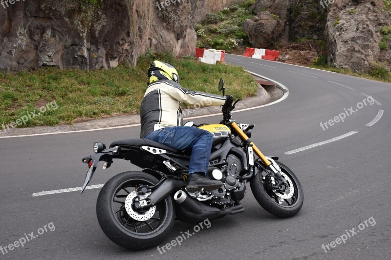 Motorcycle Yamaha Xsr900 Tenerife Road Racing