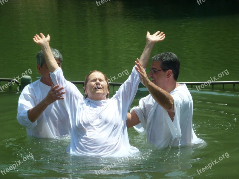 Baptism Christianity Jordan River Yardenit Israel