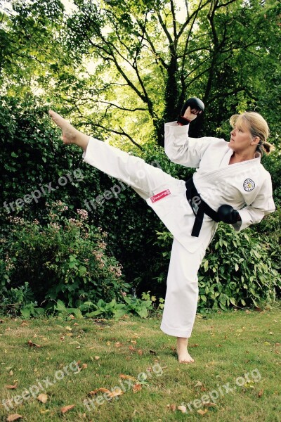 Karate Kick Sport Martial Fighter