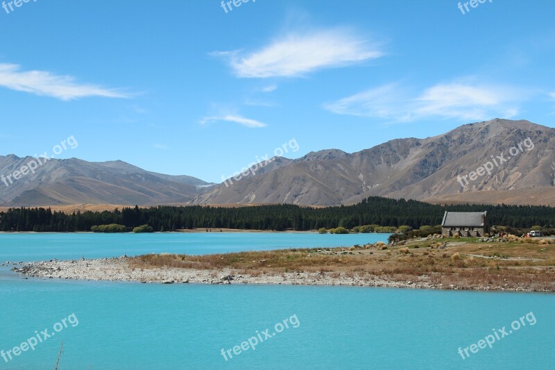 Lake Mountains Bergsee New Zealand Lake Tekapo