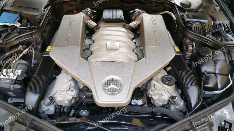 Motor Mercedes Amg V8 Inside