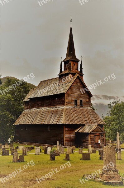 Stave Church Norway Church Building Wooden Church