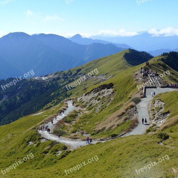 Mountain Road Taiwan Sky Mountain Free Photos