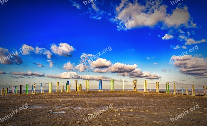 Sky Blue Clouds Nature Sky Blue