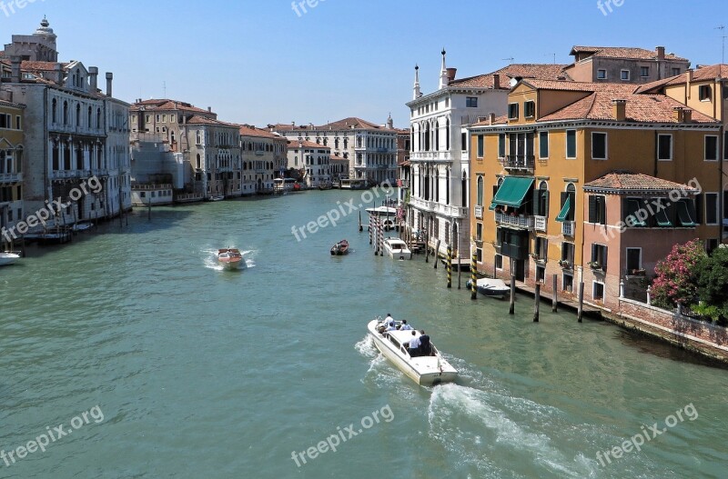 Italy Venice Grand-canal Façades Channel