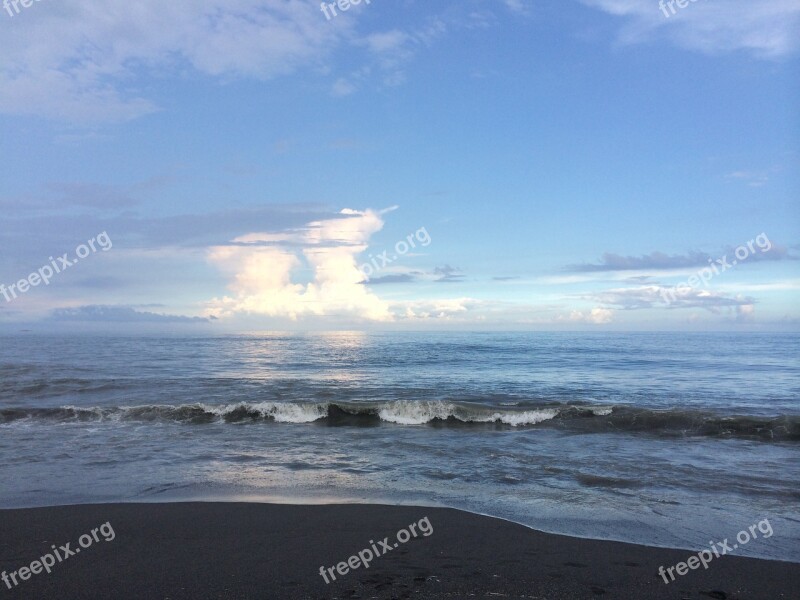 Sea Blue Sky Nature Cloud