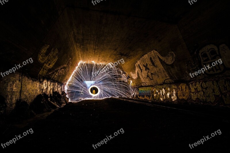 Sparkles Tunnel Train Free Photos