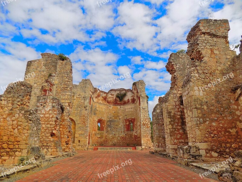 Colonial Sixteenth Century Heritage Ruins Monastery