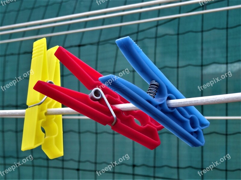 Clothes Peg Leash Color Creativity Free Photos