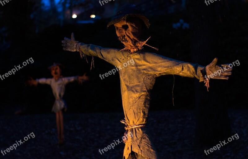 Halloween Autumn Scarecrow Free Photos