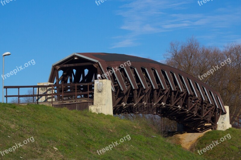 Wooden Bridge Selected Path Free Photos