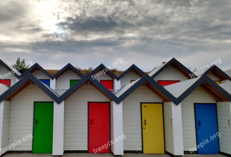 Beach Huts Beach Hut Seaside Free Photos