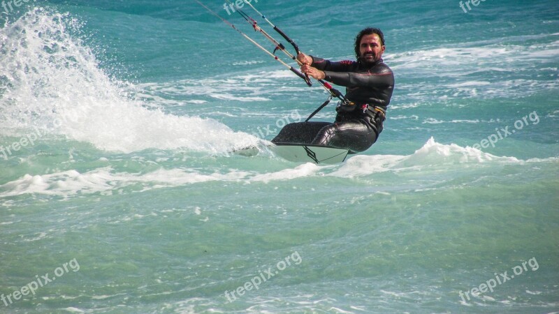 Kite Surfing Sport Surfing Sea Extreme