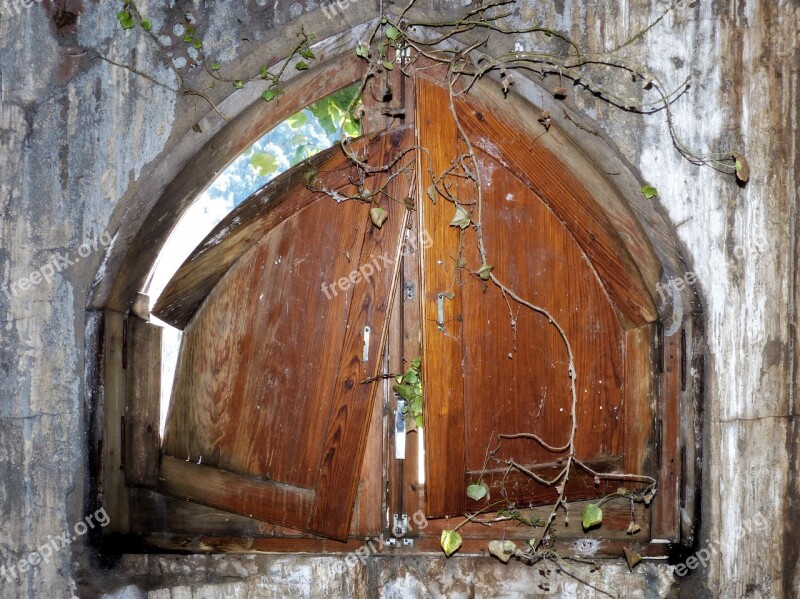 Window Ruin Old Abandoned Peeling Paint