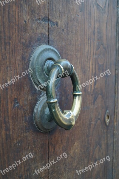 Wooden Door Sorrento Italy Doorknocker Free Photos